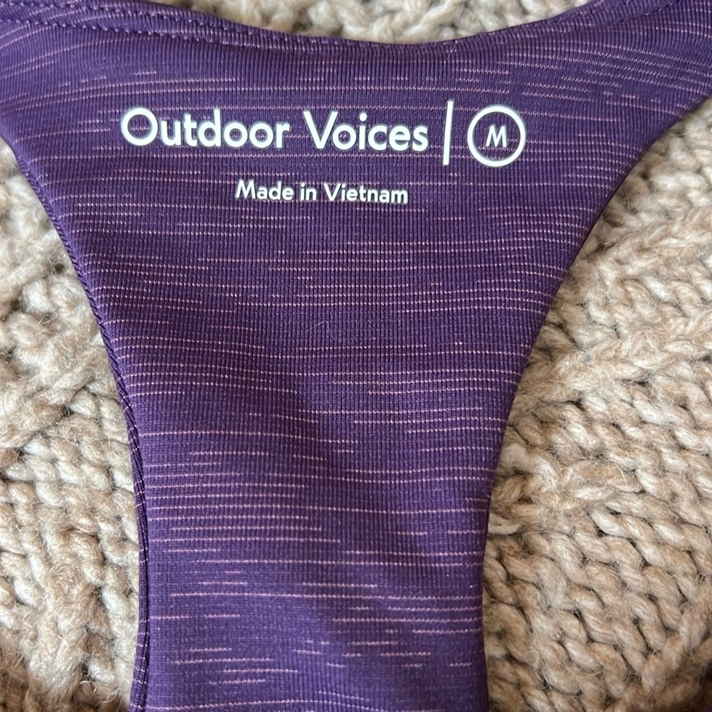 Outdoor Voices purple Bra Top